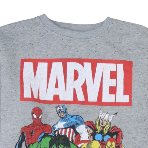 Cedar Wood State Men’s Grey Marvel Comics Crew Neck Sweatshirt L - Image 7