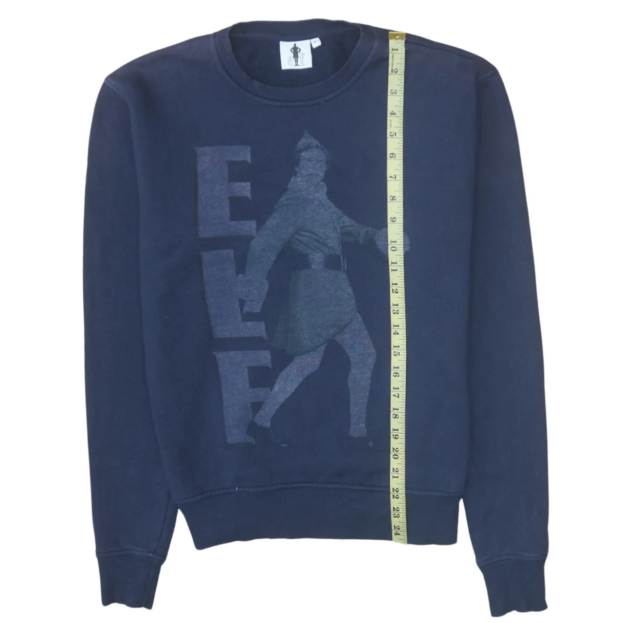 Cedar Wood State Unisex Navy Blue Elf Sweatshirt Medium Pullover Christmas - Image 3