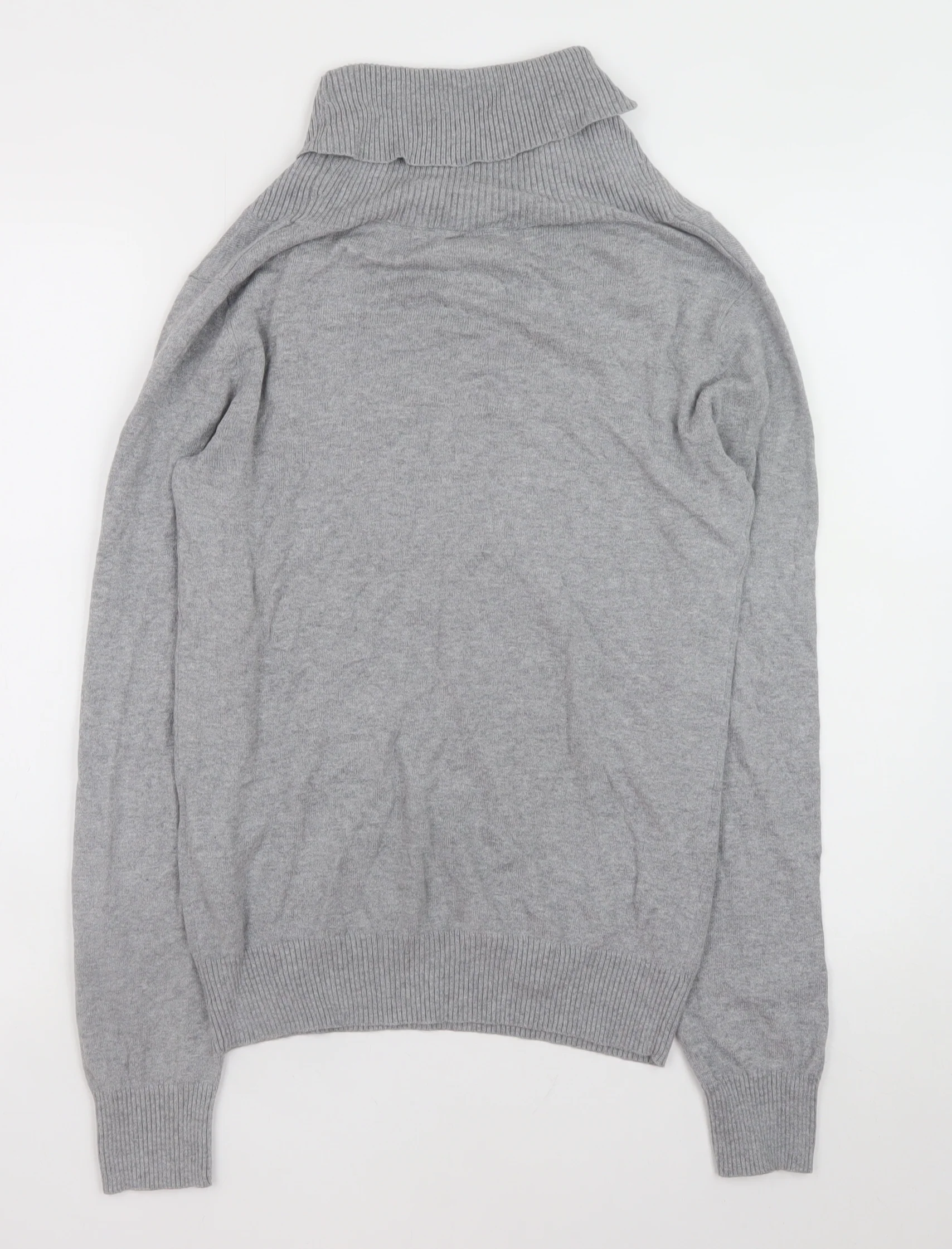 Cedarwood State Men’s Grey Cotton Shawl Collar Button Jumper Size S - Image 3
