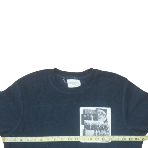 Cedarwood State Mens Black Punks Graphic Crew Neck Sweatshirt M - Image 2