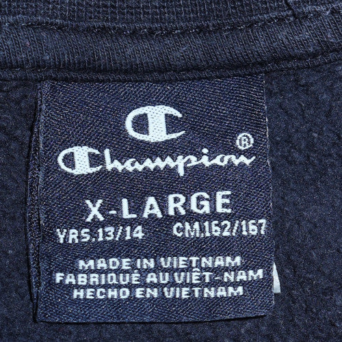 Champion Boys Black Pullover Sweatshirt 13-14 Years Crew Neck Logo Print - Image 5
