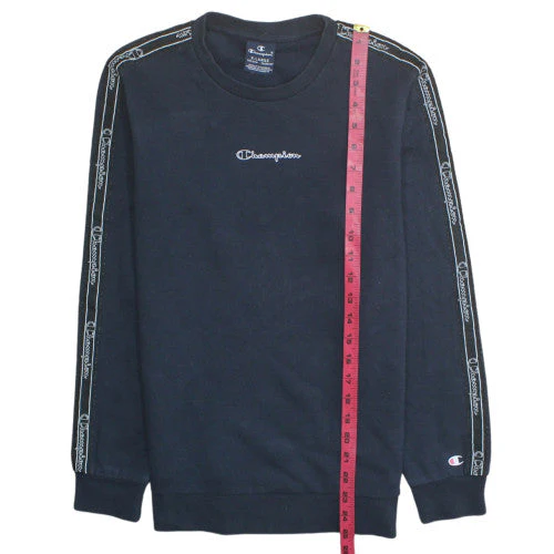 Champion Boys Black Pullover Sweatshirt 13-14 Years Crew Neck Logo Style - Image 3