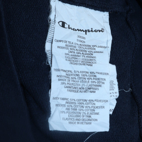 Champion Boys Blue Full Zip Fleece Sweatshirt XL 13-14 Years Logo Authentic - Image 6