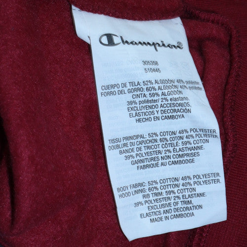 Champion Boys Red Pullover Hoodie 13-14 Years Logo Fleece Sweatshirt - Image 6