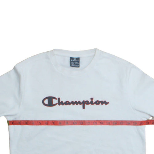 Champion Boys White 2XL Pullover Sweatshirt with Logo Detail - Image 2