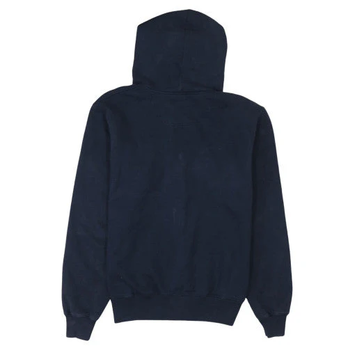 Champion Eco Men's Navy Full Zip Hoodie Small Fleece Cotton Blend - Image 3