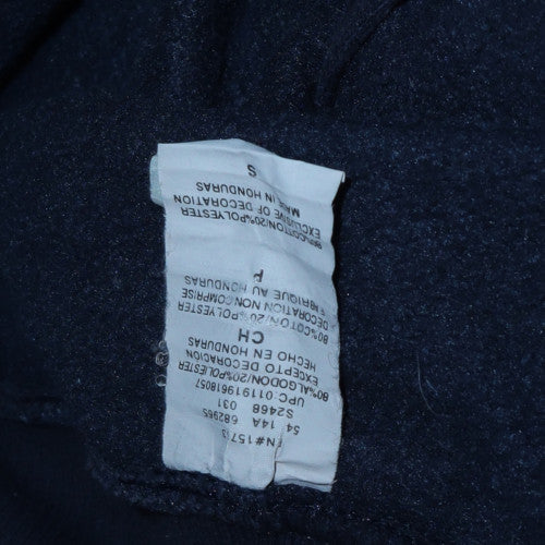 Champion Eco Men's Navy Full Zip Hoodie Small Fleece Cotton Blend - Image 4