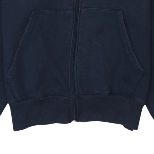 Champion Eco Men's Navy Full Zip Hoodie Small Fleece Cotton Blend - Image 6