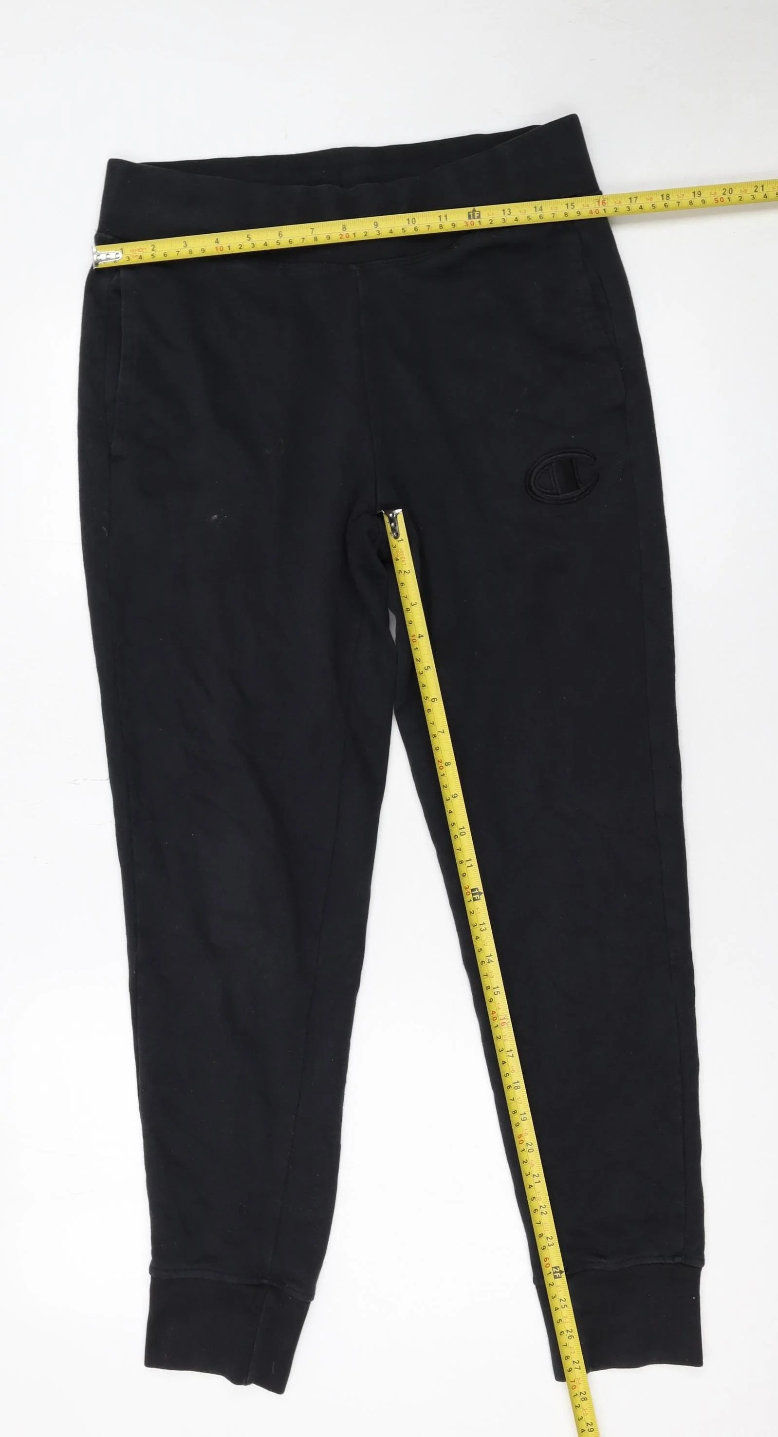 Champion Elite Men's Black Small Jogger Sweatpants 60% Cotton 40% Polyester - Image 2