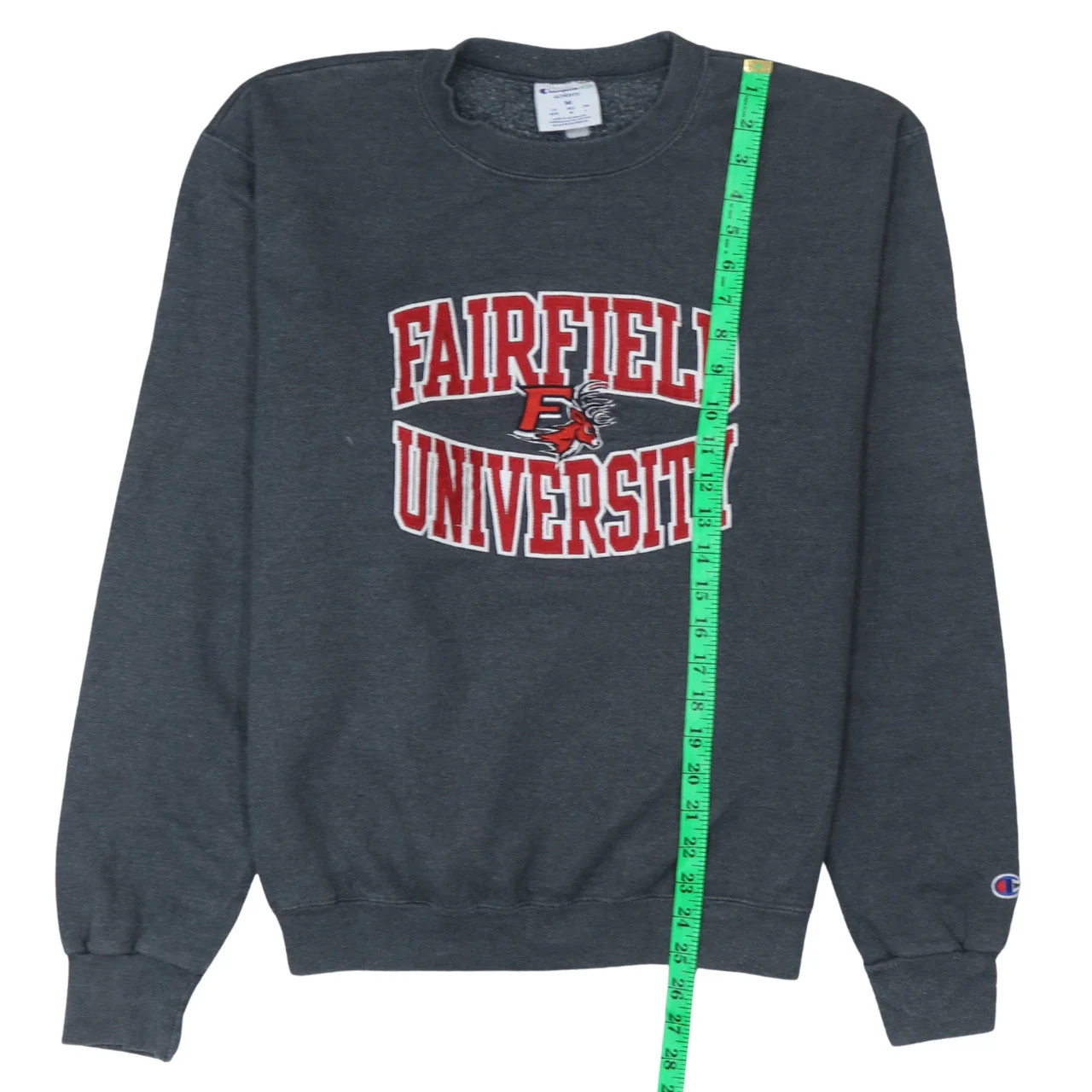 Champion Fairfield University Grey Sweatshirt Womens M Pullover Crew Neck - Image 3