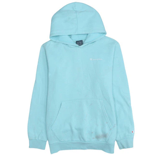 Champion Girls Aqua Blue XL Pullover Hoodie 13-14 Years Cotton Blend