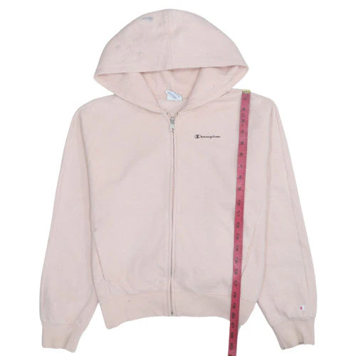 Champion Girls Beige Full Zip Hoodie Sweatshirt 2XL 15-16 Years - Image 3