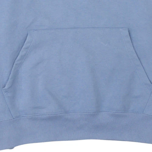 Champion Men Blue Pullover Hoodie M Regular Fleece Sportswear - Image 7