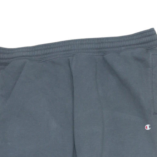 Champion Men Grey Jogger Sweatpants L Regular Fit Fleece Trousers - Image 8