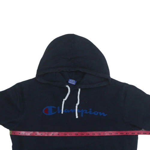 Champion Men’s Black Pullover Hoodie Large Sports Fleece - Image 2