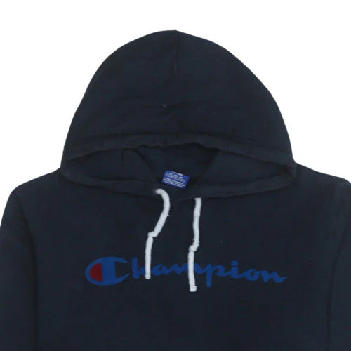 Champion Men’s Black Pullover Hoodie Large Sports Fleece - Image 6