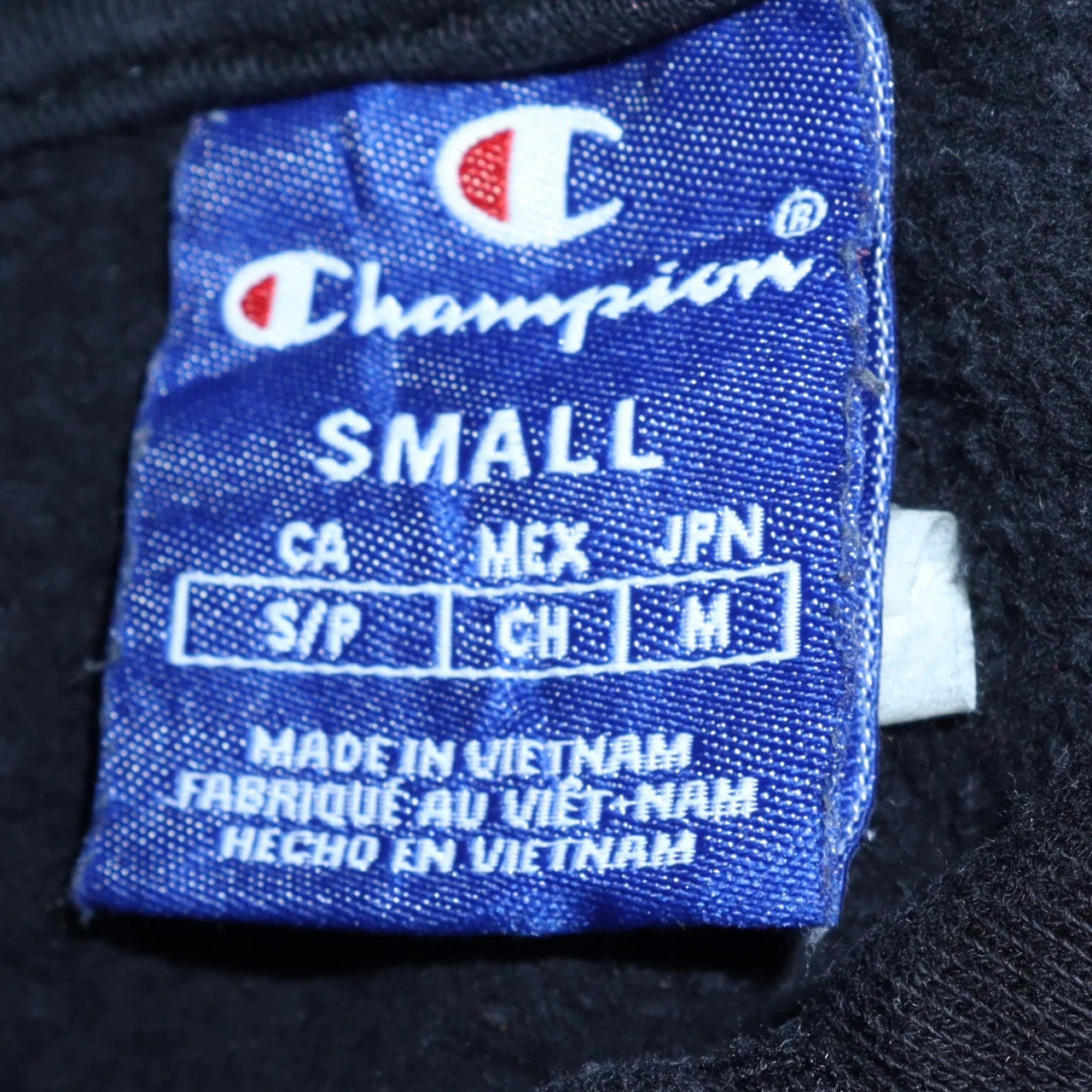 Champion Men’s Black Small Pullover Hoodie with Logo - Image 5