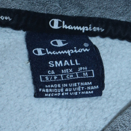 Champion Men’s Grey Pullover Hoodie Small Regular Fit Fleece Sweatshirt - Image 6