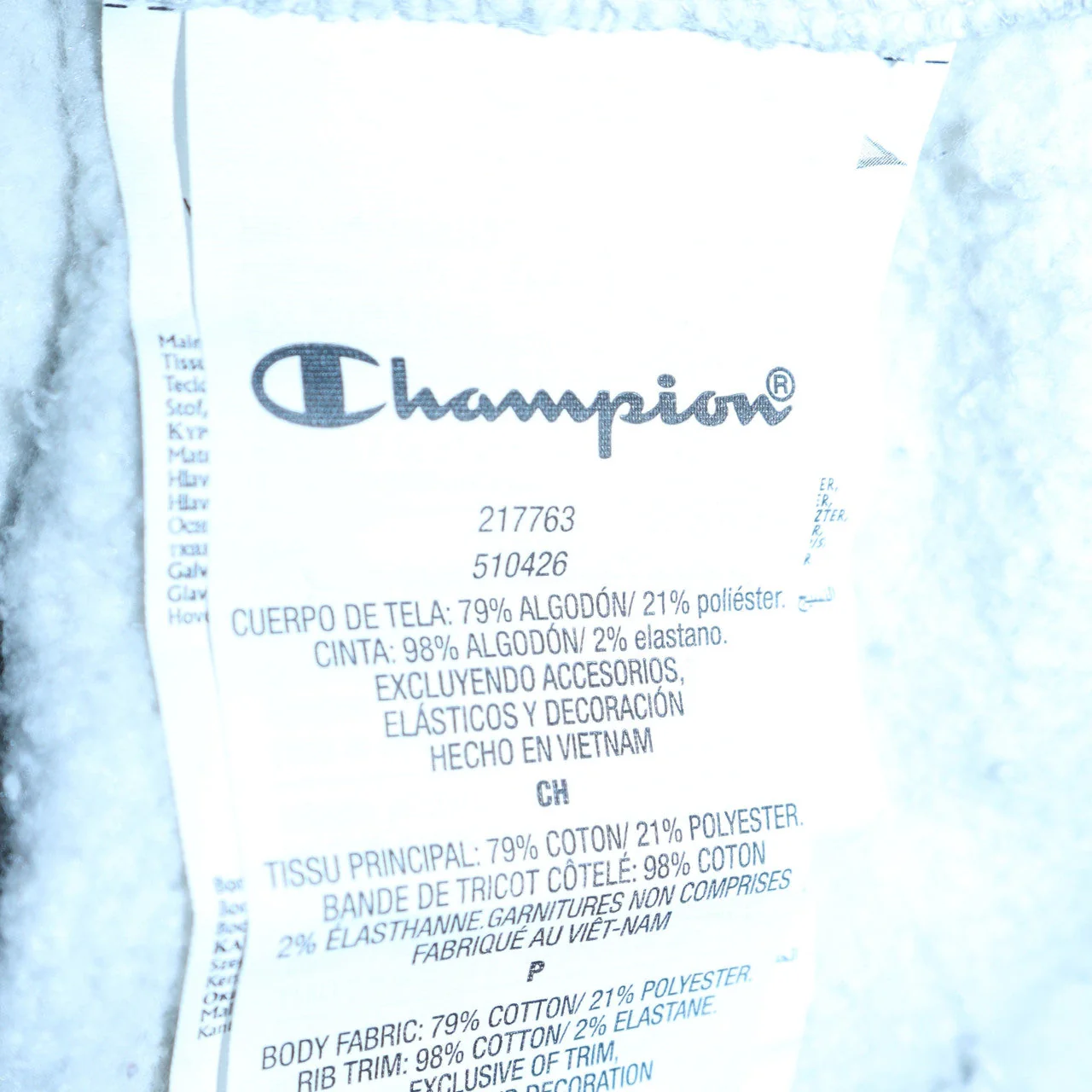 Champion Men’s Grey Small Pullover Hoodie with Logo Design - Image 6