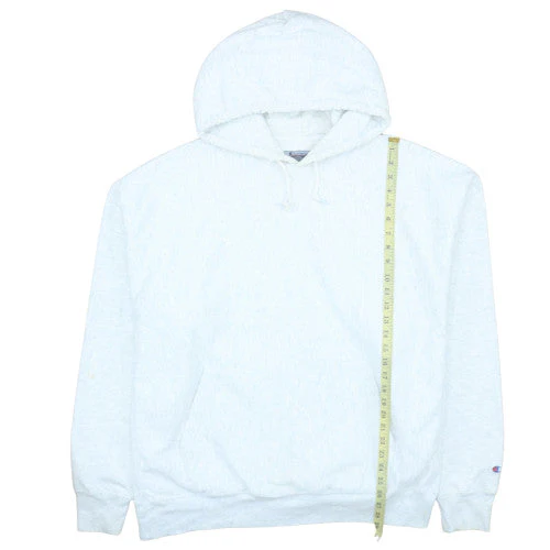 Champion Men’s White 2XL Pullover Hoodie Fleece Sweatshirt - Image 3