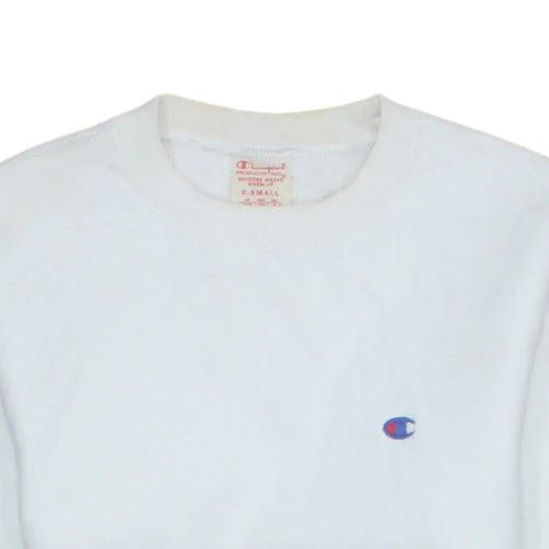 Champion Men White XS Pullover Sweatshirt Reverse Weave - Image 7
