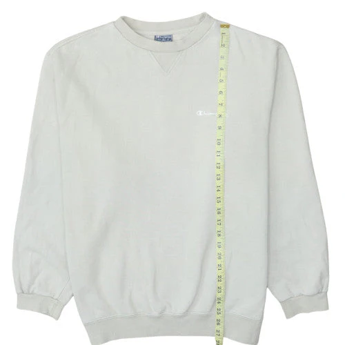 Champion Men's Beige XL Pullover Crew Neck Fleece Sweatshirt - Image 3