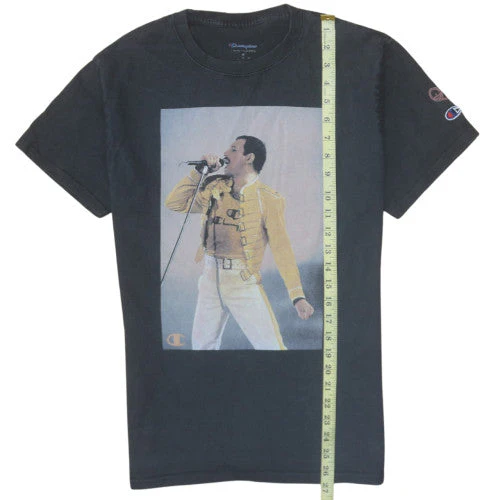 Champion Men's Black Band Graphic Cotton T-Shirt M - Image 2