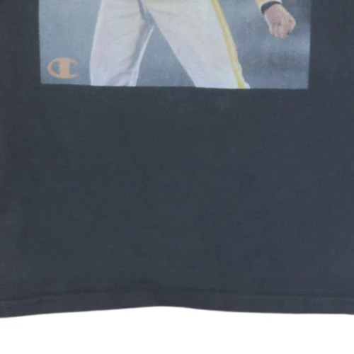 Champion Men's Black Band Graphic Cotton T-Shirt M - Image 7