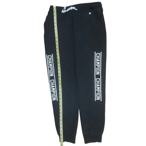 Champion Men's Black Jogger Sweatpants Medium Fleece Activewear - Image 2