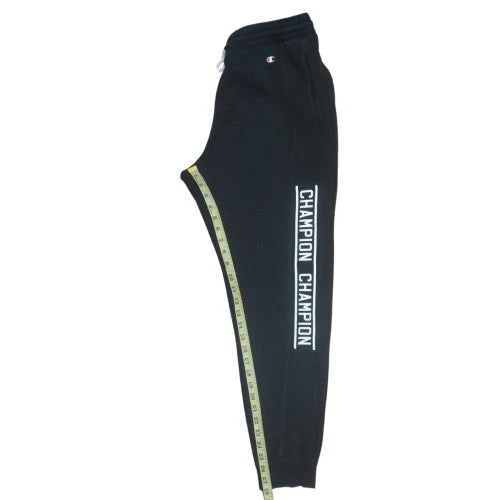 Champion Men's Black Jogger Sweatpants Medium Fleece Activewear - Image 3