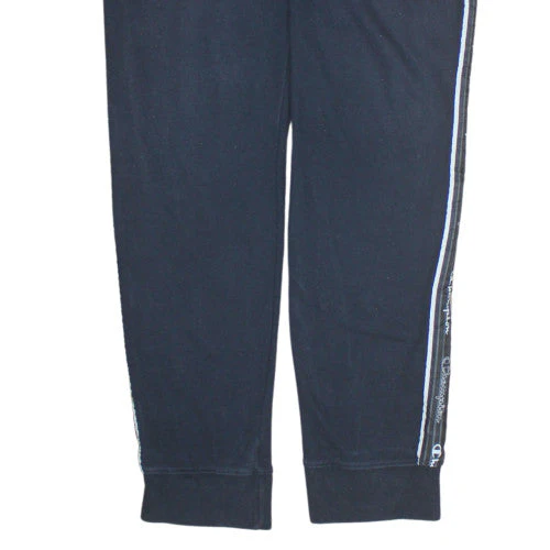Champion Men's Black Jogger Trousers Size L with Side Stripe - Image 7