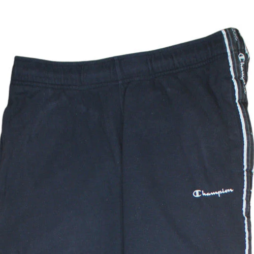Champion Men's Black Jogger Trousers Size L with Side Stripe - Image 8