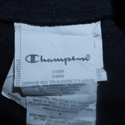 Champion Mens Black Large Crew Neck Pullover Sweatshirt - Image 6