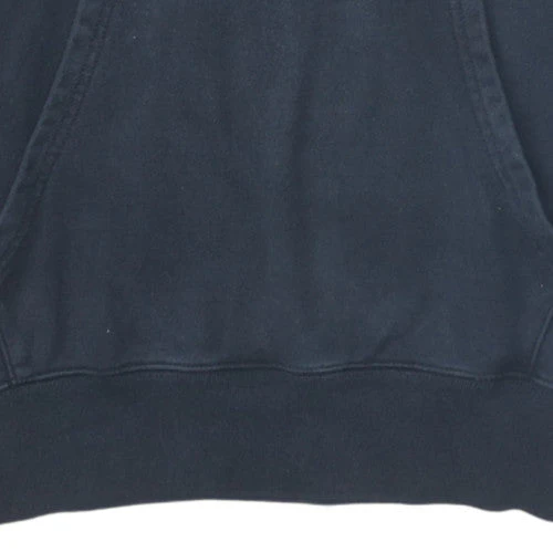 Champion Men's Black Large Pullover Hoodie 100% Cotton Logo Sweatshirt - Image 7