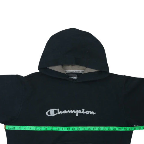 Champion Men's Black Large Pullover Hoodie with Logo Front - Image 3