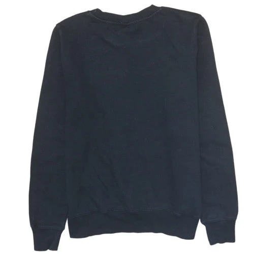 Champion Mens Black Large Pullover Sweatshirt Crew Neck Logo Cotton Blend - Image 4