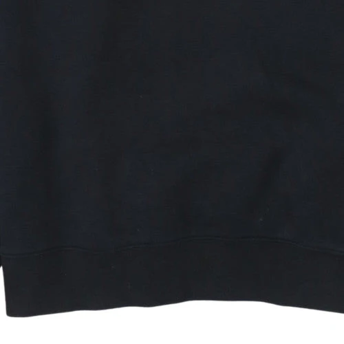 Champion Men's Black Logo Crew Neck Pullover Sweatshirt Size L - Image 8