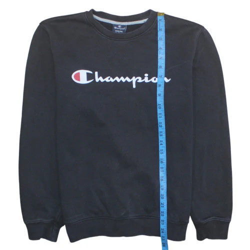 Champion Men's Black Medium Pullover Crew Neck Sweatshirt - Image 3