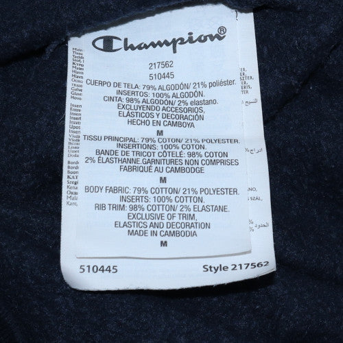 Champion Men's Black Medium Pullover Hoodie with Embroidered Logo - Image 6