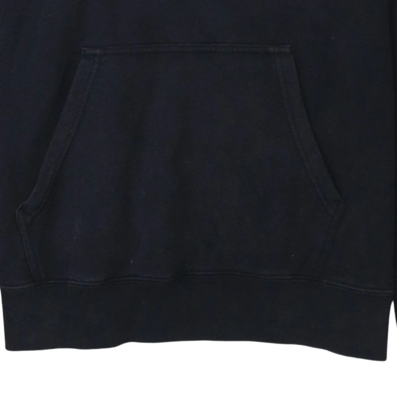 Champion Men's Black Pullover Hoodie Size L Logo Fleece Sweatshirt - Image 7
