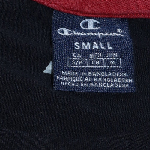 Champion Men's Black Small Cotton Crew Neck Sports T-Shirt - Image 5