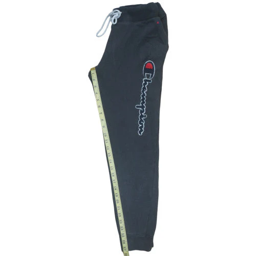 Champion Men's Black Small Logo Sweatpants Joggers Tapered Fit - Image 3