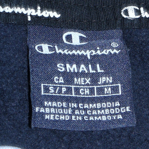 Champion Men's Black Small Pullover Hoodie Logo Sportswear - Image 6