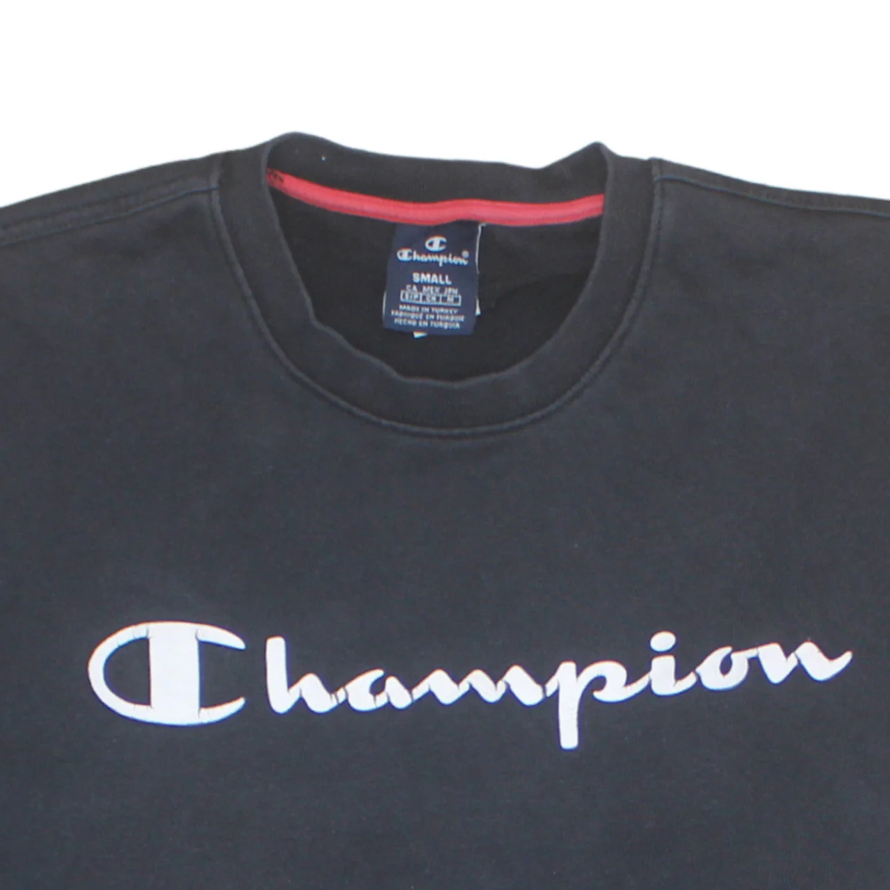 Champion Men's Black Small Pullover Logo Sweatshirt - Image 7
