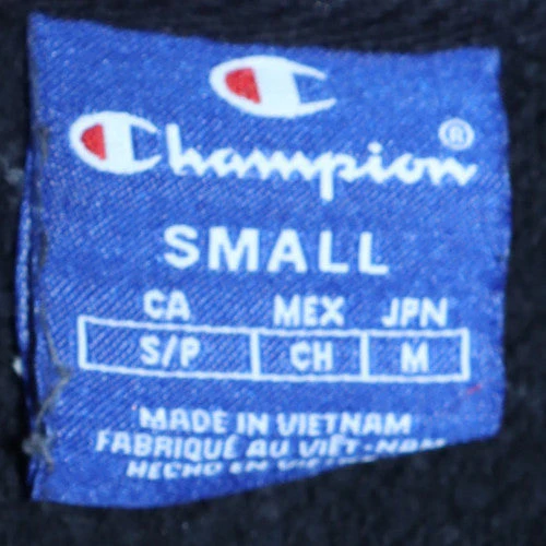 Champion Men's Black Small Pullover Sweatshirt Embroidered Logo - Image 5