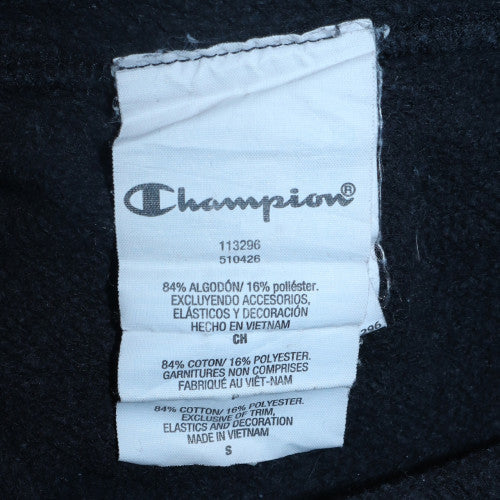 Champion Men's Black Small Pullover Sweatshirt Embroidered Logo - Image 6