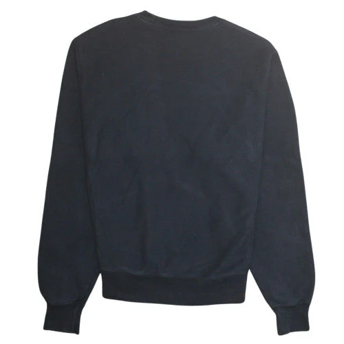 Champion Men's Black Small Reverse Weave Crew Neck Sweatshirt - Image 4
