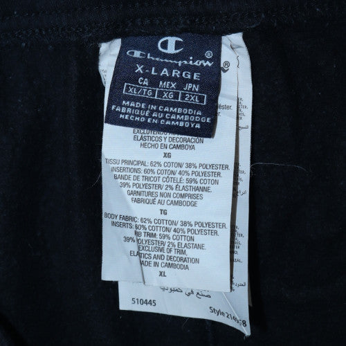 Champion Men's Black XL Fleece Lined Sweatpants - Image 5