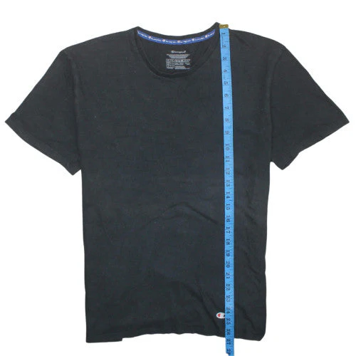 Champion Men's Black XL Short Sleeve Cotton Crew Neck T-Shirt - Image 3