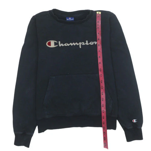 Champion Men's Black XS Crew Neck Pullover Sweatshirt - Image 2